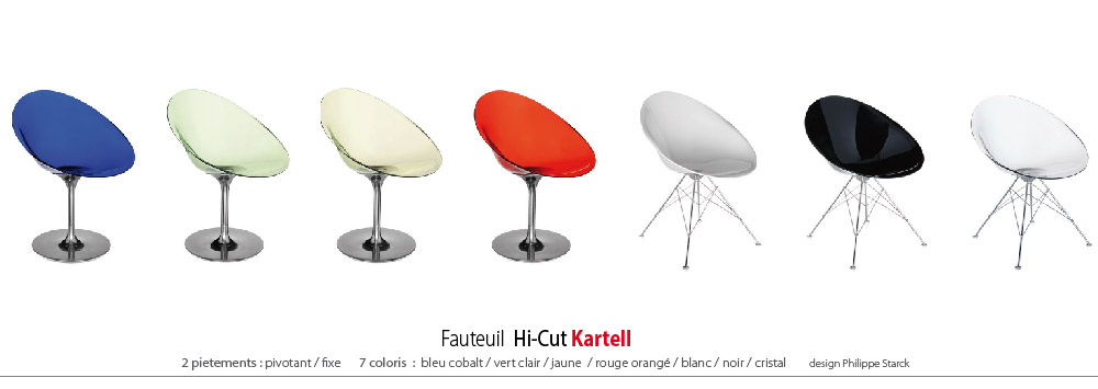 table et chaise/chaise eros kartell fabrimeuble